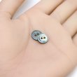 画像5: シェルボタン 黒蝶貝 縁模様入り 二つ穴 【10mm】 15個入り 手芸 ハンドメイド きらきらぷんぷん丸 B-1494 (5)