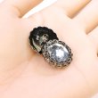 画像5: 装飾ボタン ビジュー風 【アンティークシルバー】 21mm 5個入り 足つき アクリル ハンドメイド 手芸 きらきらぷんぷん丸 B-1501 (5)
