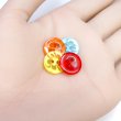 画像5: 花柄ボタン 二つ穴 14mm 95個入り ランダムカラー 樹脂製 手芸 ハンドメイド ミックス フラワー きらきらぷんぷん丸 B-1508 (5)
