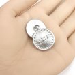 画像5: レザー調 足つきボタン 【シルバー】20.5mm 6個入り 樹脂製 ステッチ風 ハンドメイド 手芸 きらきらぷんぷん丸 B-1534 (5)