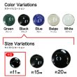 画像3: メタルボタン【ブラック】11mm 15個入 丸型 足つき 飾り 手芸 服飾 付け替え きらきらぷんぷん丸 B-1543 (3)