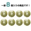 画像4: メタルボタン スピンサークル柄【ゴールド】20mm 8個入 四つ穴 手芸 服飾 付け替え きらきらぷんぷん丸 B-1570 (4)
