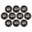 画像1: 木製ボタン【ダークブラウン】15mm 10個入 丸型 2穴 皿型 木目 手芸 洋裁 服飾 付け替え きらきらぷんぷん丸 B-1590 (1)