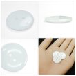 画像5: 樹脂ボタン フラットタイプ 二つ穴【ホワイト】20mm 6個入 丸型 シンプル 手芸 服飾 付け替え きらきらぷんぷん丸 B-1598 (5)