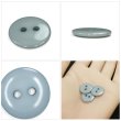 画像5: 樹脂ボタン フラットタイプ 二つ穴【グレー】15mm 10個入 丸型 シンプル 手芸 服飾 付け替え きらきらぷんぷん丸 B-1604 (5)