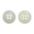 画像1: 樹脂ボタン マットライン【アイボリー】18mm 8個入 丸型 四つ穴 シンプル 手芸 服飾 付け替え きらきらぷんぷん丸 B-1612 (1)