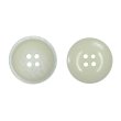 画像1: 樹脂ボタン マットライン【アイボリー】20mm 6個入 丸型 四つ穴 シンプル 手芸 服飾 付け替え きらきらぷんぷん丸 B-1613 (1)