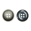 画像1: 樹脂ボタン マットライン【ブラウン】18mm 8個入 丸型 四つ穴 シンプル 手芸 服飾 付け替え きらきらぷんぷん丸 B-1615 (1)