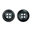 画像1: レザー調ボタン【ブラック】15mm 10個入 四つ穴 ステッチ風 丸型 手芸 服飾 付け替え きらきらぷんぷん丸 B-1623 (1)