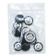 画像7: くるみボタン レザー調【ブラック】15mm 10個入 丸型 足つき シボ感 手芸 服飾 付け替え きらきらぷんぷん丸 B-1629 (7)