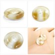 画像5: 樹脂ボタン マーブル風模様【アイボリー】18mm 8個入 ドーナツ型 四つ穴 手芸 服飾 付け替え きらきらぷんぷん丸 B-1639 (5)
