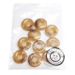 画像7: 樹脂ボタン マーブル風模様【ブラウン】15mm 10個入 ドーナツ型 四つ穴 手芸 服飾 付け替え きらきらぷんぷん丸 B-1644 (7)