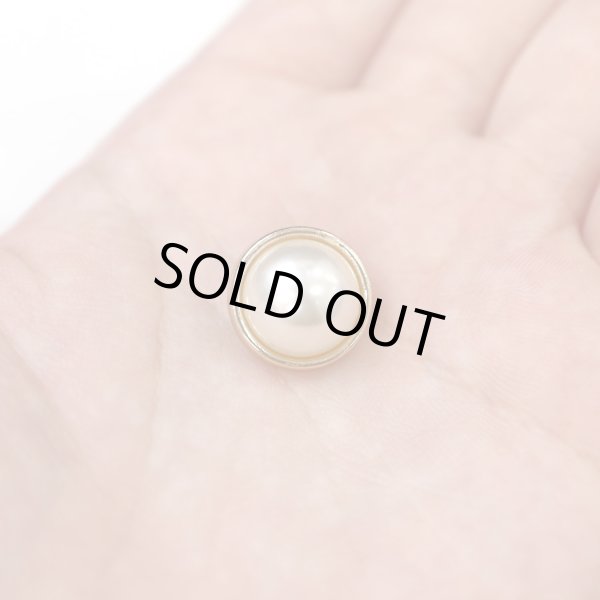 画像7: パールボタン 装飾 【金フチ ゴールド】 ホワイト 白 パール ボタン ビジューボタン 飾りボタン 縫製ボタン 袖口ボタン 10個入り 【15mm】 きらきらぷんぷん丸 B-164 (7)