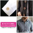 画像6: ウッドボタン【ダークブラウン】18mm 8個入 丸型 四つ穴 ラウンドリム 木製 手芸 服飾 付け替え きらきらぷんぷん丸 B-1664 (6)