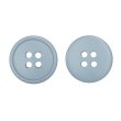 画像1: 樹脂ボタン【グレー】18mm 8個入 丸型 四つ穴 ラウンドリム 手芸 付け替え きらきらぷんぷん丸 B-1672 (1)