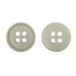 画像1: 樹脂ボタン【グレージュ】11.5mm 15個入 丸型 四つ穴 ラウンドリム 手芸 付け替え きらきらぷんぷん丸 B-1674 (1)