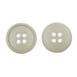 画像1: 樹脂ボタン【グレージュ】18mm 8個入 丸型 四つ穴 ラウンドリム 手芸 付け替え きらきらぷんぷん丸 B-1676 (1)