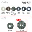 画像3: 樹脂ボタン マーブル調【オリーブグレー】20mm 8個入 四つ穴 リムあり 手芸 服飾 付け替え きらきらぷんぷん丸 B-1818 (3)