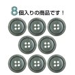 画像4: 樹脂ボタン マーブル調【オリーブグレー】20mm 8個入 四つ穴 リムあり 手芸 服飾 付け替え きらきらぷんぷん丸 B-1818 (4)