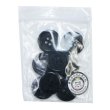 画像7: 樹脂ボタン マーブル調【ブラック】20mm 8個入 四つ穴 リムあり 手芸 服飾 付け替え きらきらぷんぷん丸 B-1822 (7)