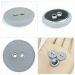 画像5: 布張りボタン 二つ穴【グレー】18mm 8個入 丸型 裁縫 手芸 服飾 付け替え きらきらぷんぷん丸 B-1866 (5)