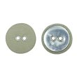 画像1: 布張りボタン 二つ穴【カーキ】18mm 8個入 丸型 裁縫 手芸 服飾 付け替え きらきらぷんぷん丸 B-1872 (1)