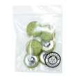 画像7: リネン調布張り シャンクボタン【カーキ】20mm 6個入 丸型 足つき 手芸 服飾 付け替え きらきらぷんぷん丸 B-1878 (7)