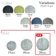 画像3: リネン調布張り シャンクボタン【グレー】20mm 6個入 丸型 足つき 手芸 服飾 付け替え きらきらぷんぷん丸 B-1881 (3)