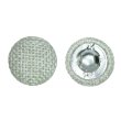 画像1: リネン調布張り シャンクボタン【ベージュ】15mm 10個入 丸型 足つき 手芸 服飾 付け替え きらきらぷんぷん丸 B-1882 (1)