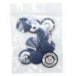 画像7: リネン調布張り シャンクボタン【ネイビー】18mm 8個入 丸型 足つき 手芸 服飾 付け替え きらきらぷんぷん丸 B-1886 (7)