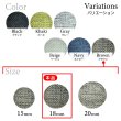 画像3: リネン調布張り シャンクボタン【ブラウン】18mm 8個入 丸型 足つき 手芸 服飾 付け替え きらきらぷんぷん丸 B-1889 (3)