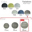 画像3: リネン調布張り シャンクボタン【ブラウン】20mm 6個入 丸型 足つき 手芸 服飾 付け替え きらきらぷんぷん丸 B-1890 (3)