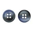 画像1: ツートン樹脂ボタン 木目調【ブラック＆ネイビー】15mm 10個入 四つ穴 丸型 手芸 服飾 付け替え きらきらぷんぷん丸 B-1912 (1)