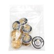 画像7: メタルボタン エンブレム 【ネイビー＆ゴールド】18mm 8個入 丸型 足つき 2トーン 手芸 服飾 付け替え きらきらぷんぷん丸 B-1931 (7)