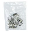 画像7: メタルボタン 透かし彫り【シルバー】20mm 6個入 丸型 足つき アンティーク調 手芸 服飾 付け替え きらきらぷんぷん丸 B-1964 (7)