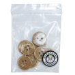 画像7: 木目調樹脂ボタン【キャメル】18mm 8個入 4穴 丸型 手芸 服飾 付け替え きらきらぷんぷん丸 B-2021 (7)