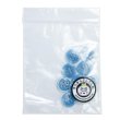 画像7: 四つ穴ボタン【アクアブルー】ホワイトリム ヴィンテージ風 11.5mm 10個入 丸型 手芸 服飾 付け替え きらきらぷんぷん丸 B-2031 (7)