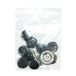 画像7: 樹脂ボタン ツートンマーブル【ブラック】18mm 8個入 丸型 二つ穴 手芸 服飾 付け替え きらきらぷんぷん丸 B-2062 (7)