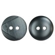 画像1: 樹脂ボタン ツートンマーブル【ブラック】20mm 6個入 丸型 二つ穴 手芸 服飾 付け替え きらきらぷんぷん丸 B-2063 (1)
