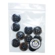画像7: 樹脂ボタン 木目調リム【ブラウン】15mm 10個入 丸型 四つ穴 表付け 手芸 服飾 付け替え きらきらぷんぷん丸 B-2079 (7)