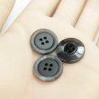 画像5: 樹脂ボタン【ブラック】17.5mm 8個入 丸型 四つ穴 リムデザイン マーブル調 手芸 服飾 付け替え きらきらぷんぷん丸 B-2101 (5)