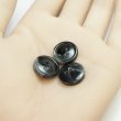 画像5: 樹脂ボタン マーブル柄【ブラック】15mm 10個入 丸型 四つ穴 裁縫 洋裁 付け替え きらきらぷんぷん丸 B-2109 (5)