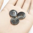画像5: 樹脂ボタン マーブル柄【グレー】18mm 8個入 丸型 四つ穴 裁縫 洋裁 付け替え きらきらぷんぷん丸 B-2116 (5)