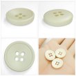 画像5: 樹脂ボタン 皿型【アイボリー】18mm 8個入 四つ穴 丸型 フチあり くぼみ 手芸 服飾 付け替え きらきらぷんぷん丸 B-2120 (5)