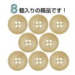 画像4: 樹脂ボタン 皿型【キャメル】18mm 8個入 四つ穴 丸型 フチあり くぼみ 手芸 服飾 付け替え きらきらぷんぷん丸 B-2122 (4)