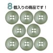 画像4: 樹脂ボタン 皿型【オリーブグリーン】18mm 8個入 四つ穴 丸型 フチあり くぼみ 手芸 服飾 付け替え きらきらぷんぷん丸 B-2128 (4)