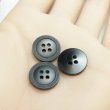 画像5: 樹脂ボタン リングライン【ブラック】15mm 10個入 丸型 四つ穴 裁縫 手芸 服飾 付け替え きらきらぷんぷん丸 B-2131 (5)