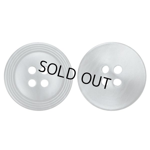 画像1: 樹脂ボタン リングライン【ブラック】18mm 8個入 丸型 四つ穴 裁縫 手芸 服飾 付け替え きらきらぷんぷん丸 B-2132 (1)