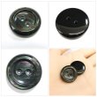 画像5: 二つ穴樹脂ボタン【ブラック】21mm 6個入 シェル調 丸型 光沢 模様 手芸 服飾 付け替え きらきらぷんぷん丸 B-2154 (5)