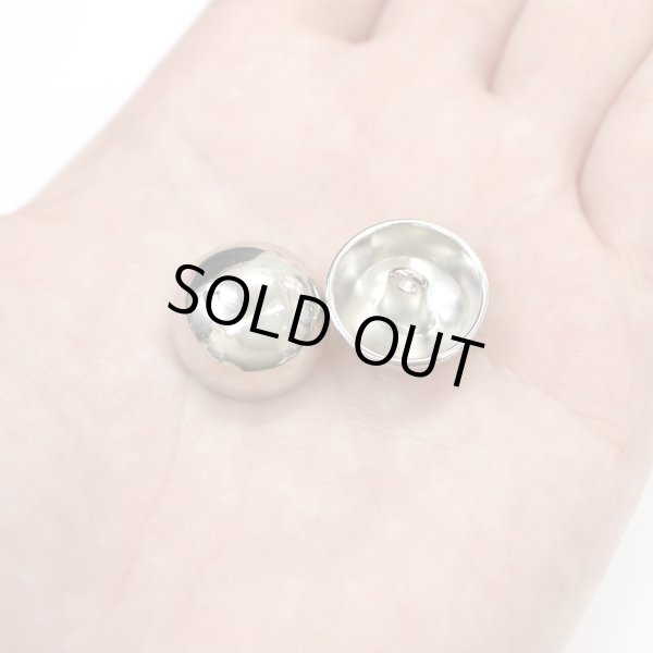 画像7: メタルボタン 【シルバー 鏡面仕上げ】 銀 ボタン ビジューボタン 飾りボタン 縫製ボタン 袖口ボタン 10個入り 【20mm】 きらきらぷんぷん丸 B-233 (7)